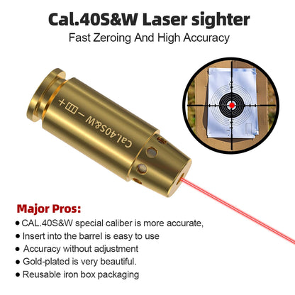 40SW Red Laser Bore sighter Cartridge.