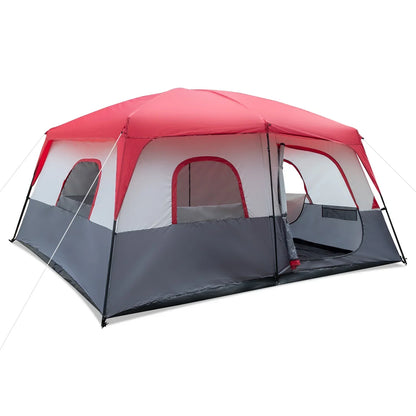 430*430*210cm Polyester Cloth Fiberglass Poles Can Accommodate 14 People Camping Tent.