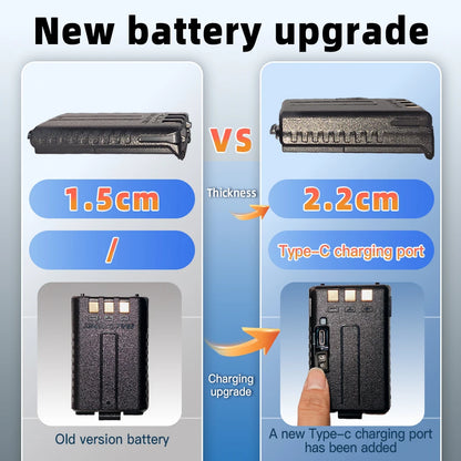 1PC/2PCS  UV-5R USB Long Range Portable Two Way Radio Baofeng CB Radio Walkie.