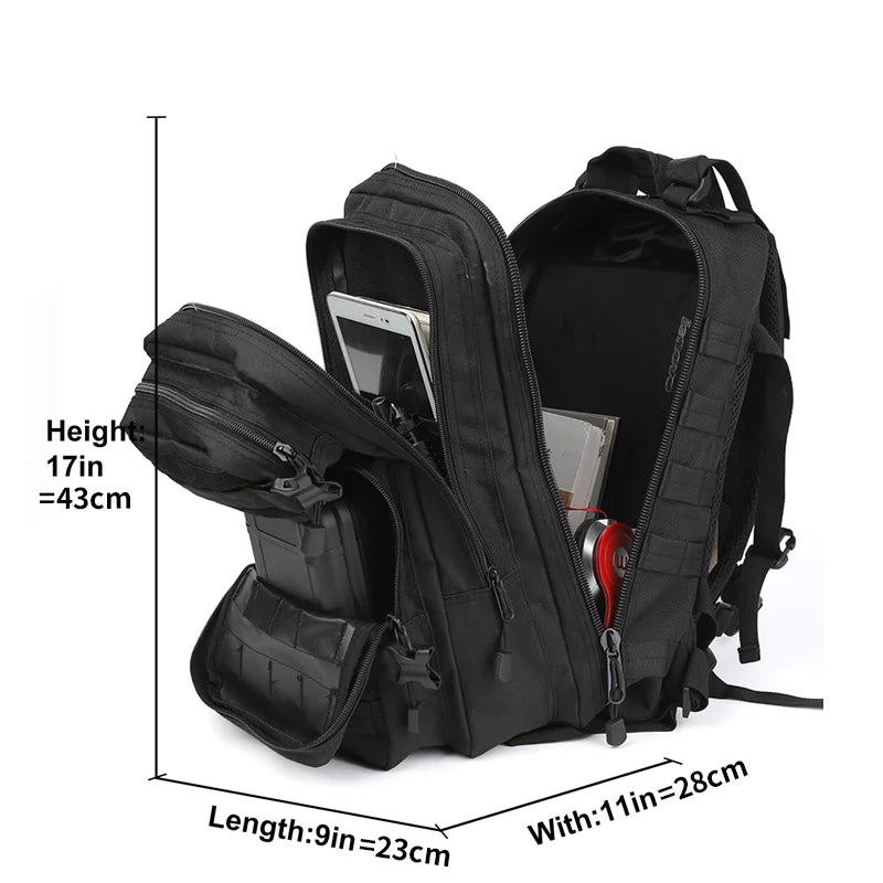 30L  Backpacks 1000D Nylon Waterproof Backpack.