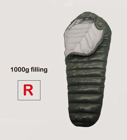 Cold Temperature Winter Sleeping Bag Down Sleeping.