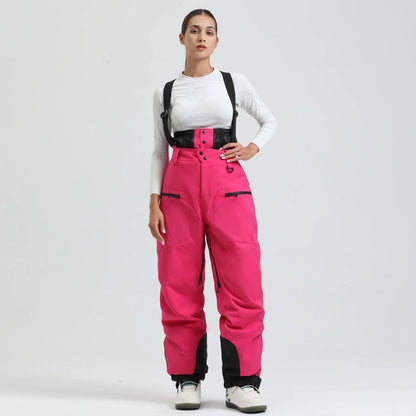 Ski Pants Winter Waterproof Men  Snowboard Overalls Suspender Snow pants Warmth -40 degrees.