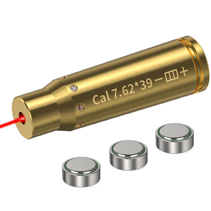7.62X39 Optics Cartridge Red Dot Brass Bore sighter.
