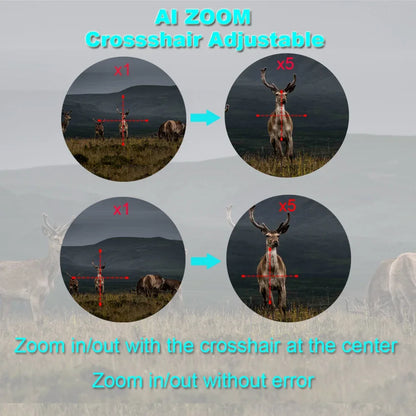 Digital Night Vision Riflescope 940nm IR Scope 5X Zoom HD 1080P Video Photo 300m.