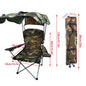 Folding Chair With Sun Shield Lounge Portable.