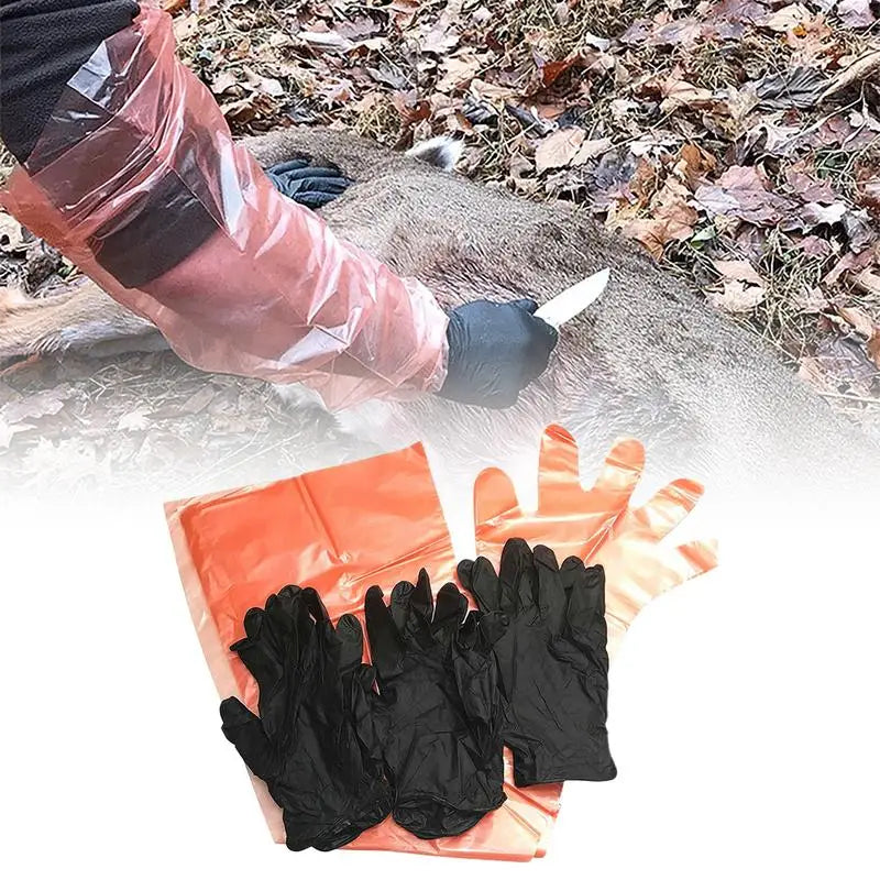 Disposable Outdoor Animal Cleaning Gloves set Multipurpose.