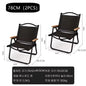 4/2/1PCS-khaki Camping Chair Portable Outdoor Chair.