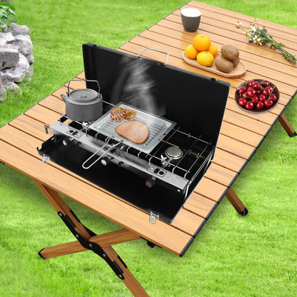 Portable Cooking Stove Sturdy Latches Folding