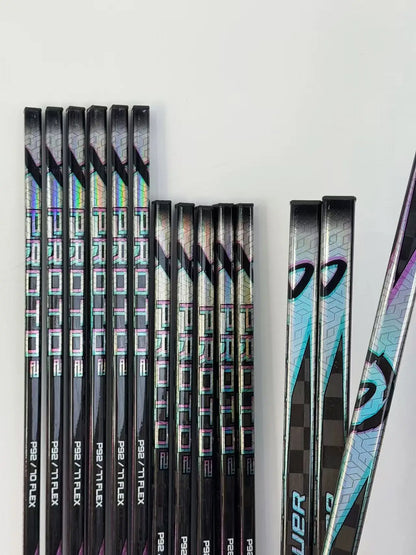 [2-PACK] Proto-2 Black   Ice Hockey Sticks.【No warranty】ultra-light Carbon Fiber