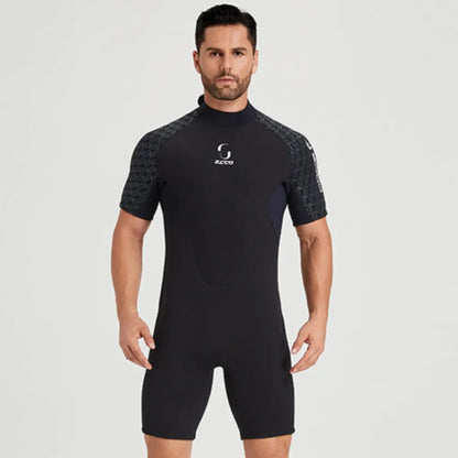 Wetsuit 3mm Neoprene Surf Suit Short Sleeve Swimwear.