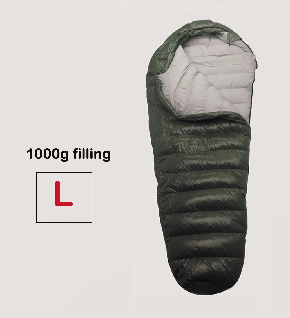 Cold Temperature Winter Sleeping Bag Down Sleeping.