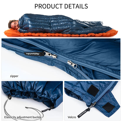 Sleeping Bag Ultralight DUCK Down Sleeping Bag.