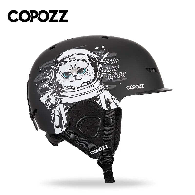 New Unisex Ski Helmet Half-covered Anti-impact Skiing Helmet For Adult and Kids.
