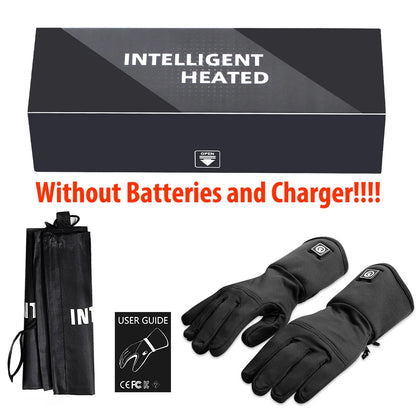 Winter Thermal Heated Gloves For Adult Wind Waterproof Rechargeable Battery.