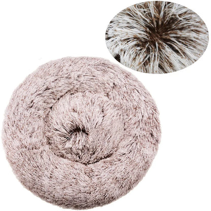40-90cm Round Pet Bed for Large Dog Bed Super Soft Cat Bed Medium Dog House Winter Warm Sleeping.