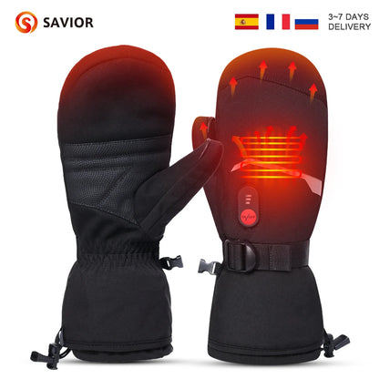 Gloves Crab Finger Style Heating Hand Warm Electric Thermal Gloves.
