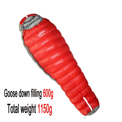 Oversized Mummy Goose Down Sleeping Bag .