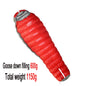 Oversized Mummy Goose Down Sleeping Bag .
