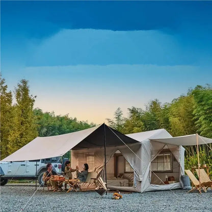 10-12 People Inflatable Tent for Camping 129 sqft .