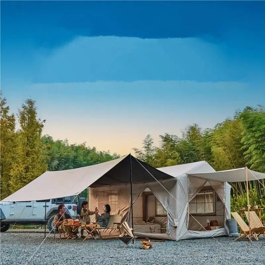 10-12 People Inflatable Tent for Camping 129 sqft .