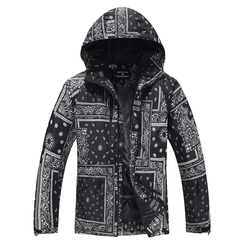 Winter Ski Suit Set -30℃ Cold Snowboard Wear Men/Women Ski Suit Waterproof.