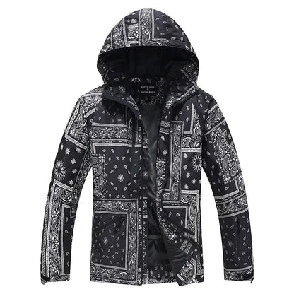 Winter Ski Suit Set -30℃ Cold Snowboard Wear Men/Women Ski Suit Waterproof.