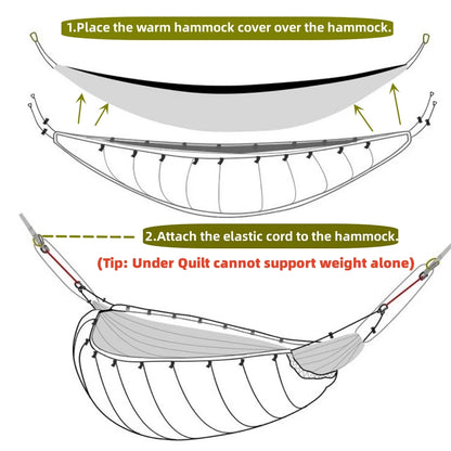 Hammock  Insulated Under Blanket 4 Seasons Lightweight Soft Warm