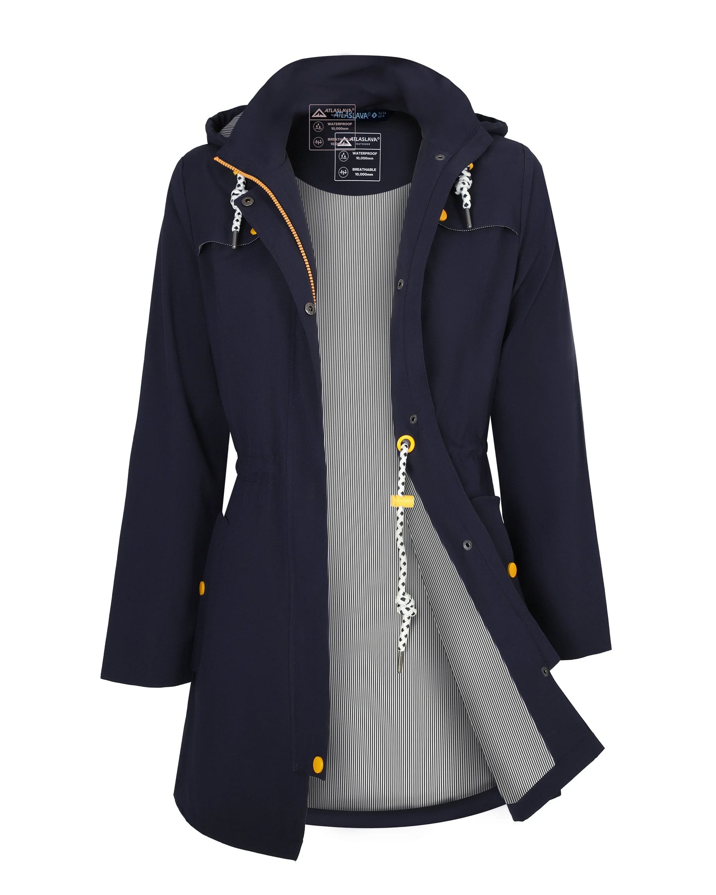 Waterproof Windbreaker Jacket Women's Softshell Fleece Lined Coat.