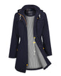 Waterproof Windbreaker Jacket Women's Softshell Fleece Lined Coat.