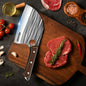 Wood Handle Handmade Forged Meat Cleaver