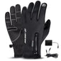 Electric Thermal Heat Gloves Winter Warm Touch Screen Waterproof Rechargeable 
.