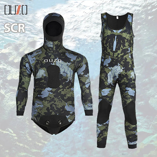 3mm Neoprene Wetsuits Camo Diving Suits.