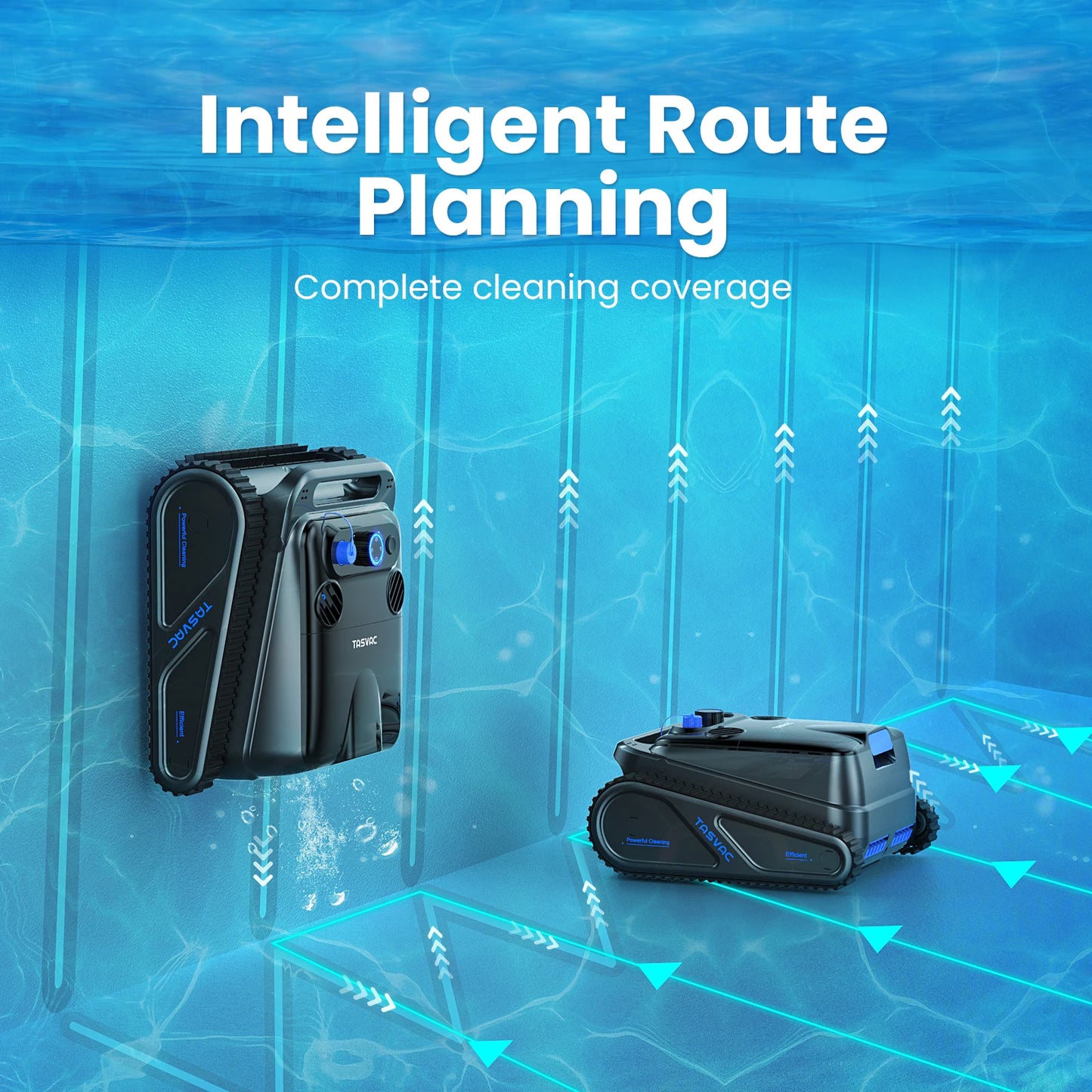 Cordless Robotic Pool Cleaner, Pool Vacuum for Inground Pools with 4 Motors.