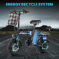 Foldable electric bicycle 500W LED display 3 Modes 14inch tire.