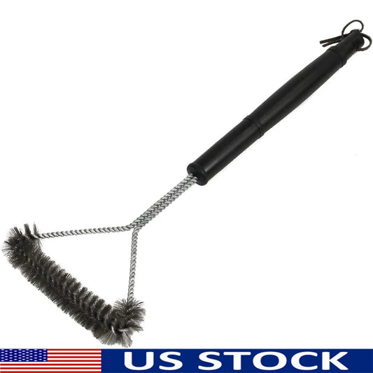 Heavy Duty BBQ Grill Brush 18 Inch Stainless Steel Long Handle.