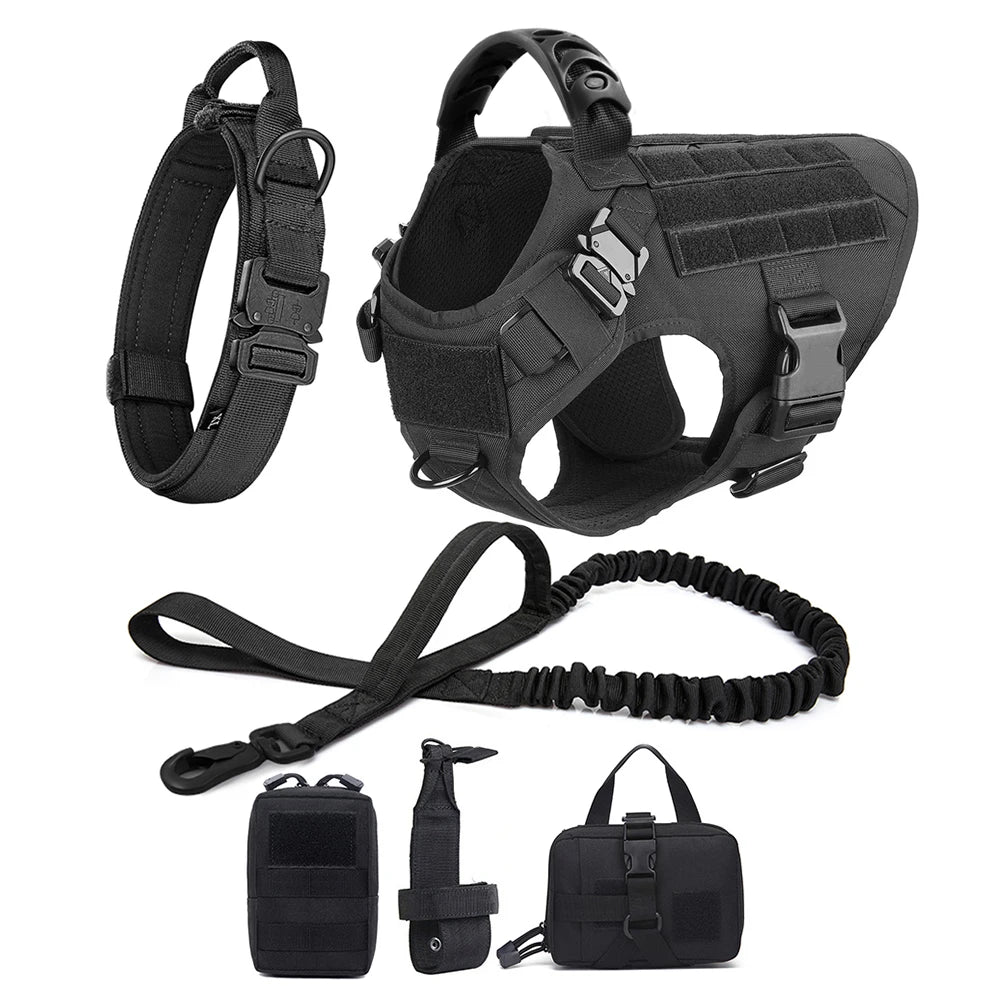 Large Dog Harness And Leash Set .