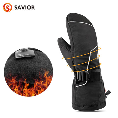 Winter Gloves Heating Hand Warmer Electric Thermal Gloves Waterproof.