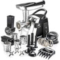 Electric Meat Grinder | 6-in-1 Powerful Home Use  Slicer/4 Grinding Plates.