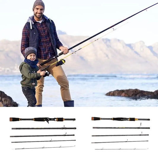 Travel Fishing Rods Lightweight Carbon Fiber Spin Rod .