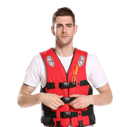 Swimming Buoyancy Life Vest for Kids Adults Red.