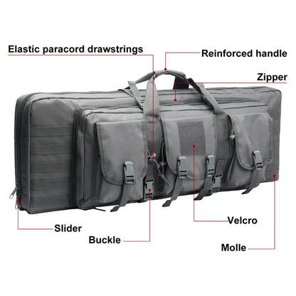 32 38 42 Inch Double Rifle Bag, Gun Case Rifle, Long Gun Bag .