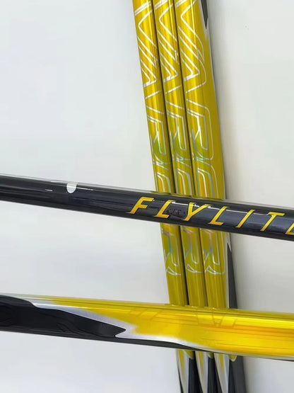 [2-Pack] Fly 3[yellow] Ice Hockey Sticks【No warranty】Ultra-Light Carbon Fiber Ice Hockey Sticks P92 P28.