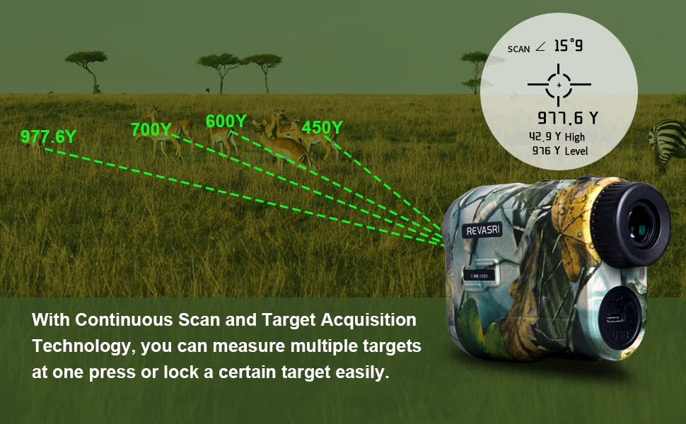 REVASRI Hunting Laser Rangefinder 1000 Yards