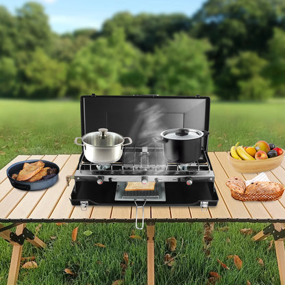 [Outdoor Grill] 3-Burner Durable Cold-Rolled Steel Grill.