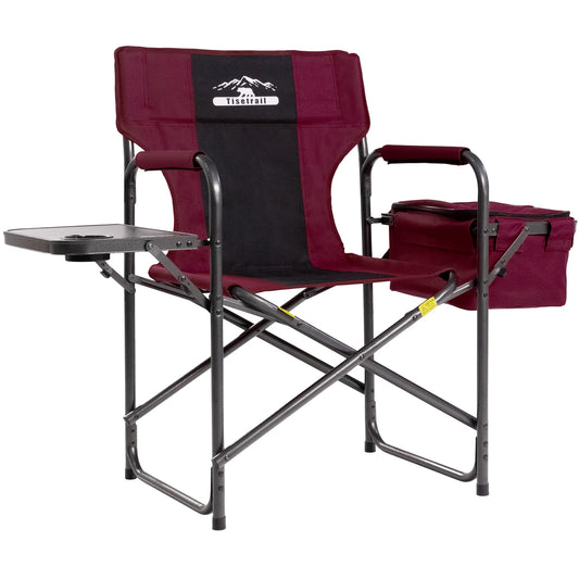 Director Camping Chair with Cooler Bag , Foldable Side Tray .