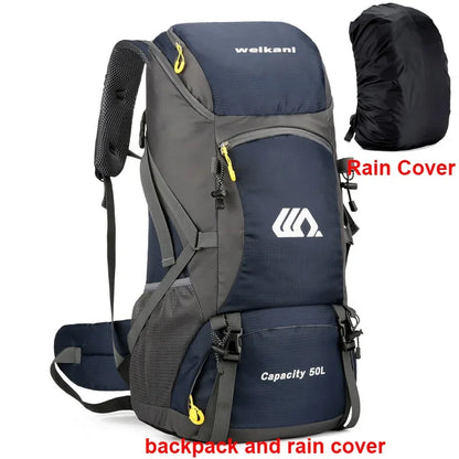 50L Travel Backpack large Hiking Bag Waterproof Outdoor Sports.