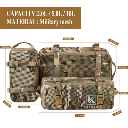 Modular Pouch Set Outdoor Backpack Organizer.