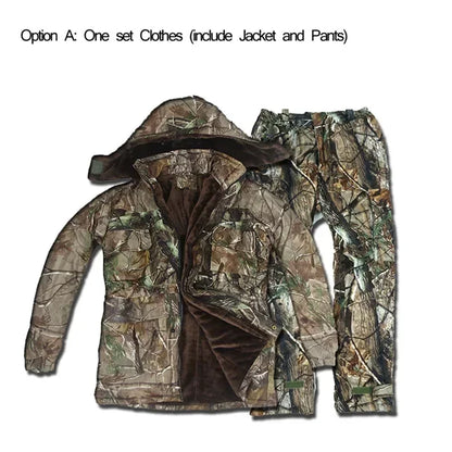 High Quality Man Winter  Camouflage Ghillie Suit Outdoor Cold Weather Suit.