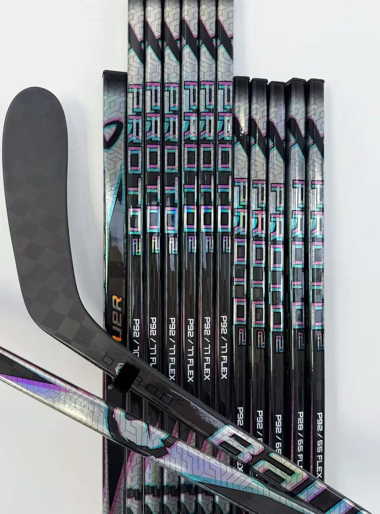 [2-PACK] Proto-2 Black   Ice Hockey Sticks.【No warranty】ultra-light Carbon Fiber
