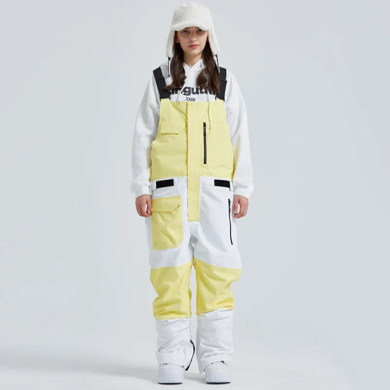 2025 New Winter Women's and Men's Ski Strap Pants Windproof Waterproof.